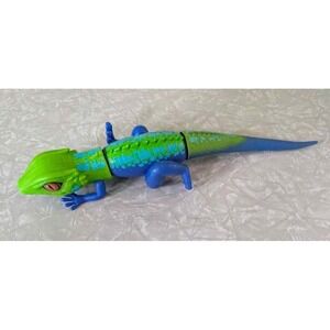Zuru Robo Alive Green & Blue Electronic Robot Lizard - Works!
